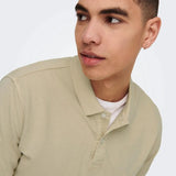 Polo Only & Sons de Hombre Manga Corta Moonstruck - ECRU