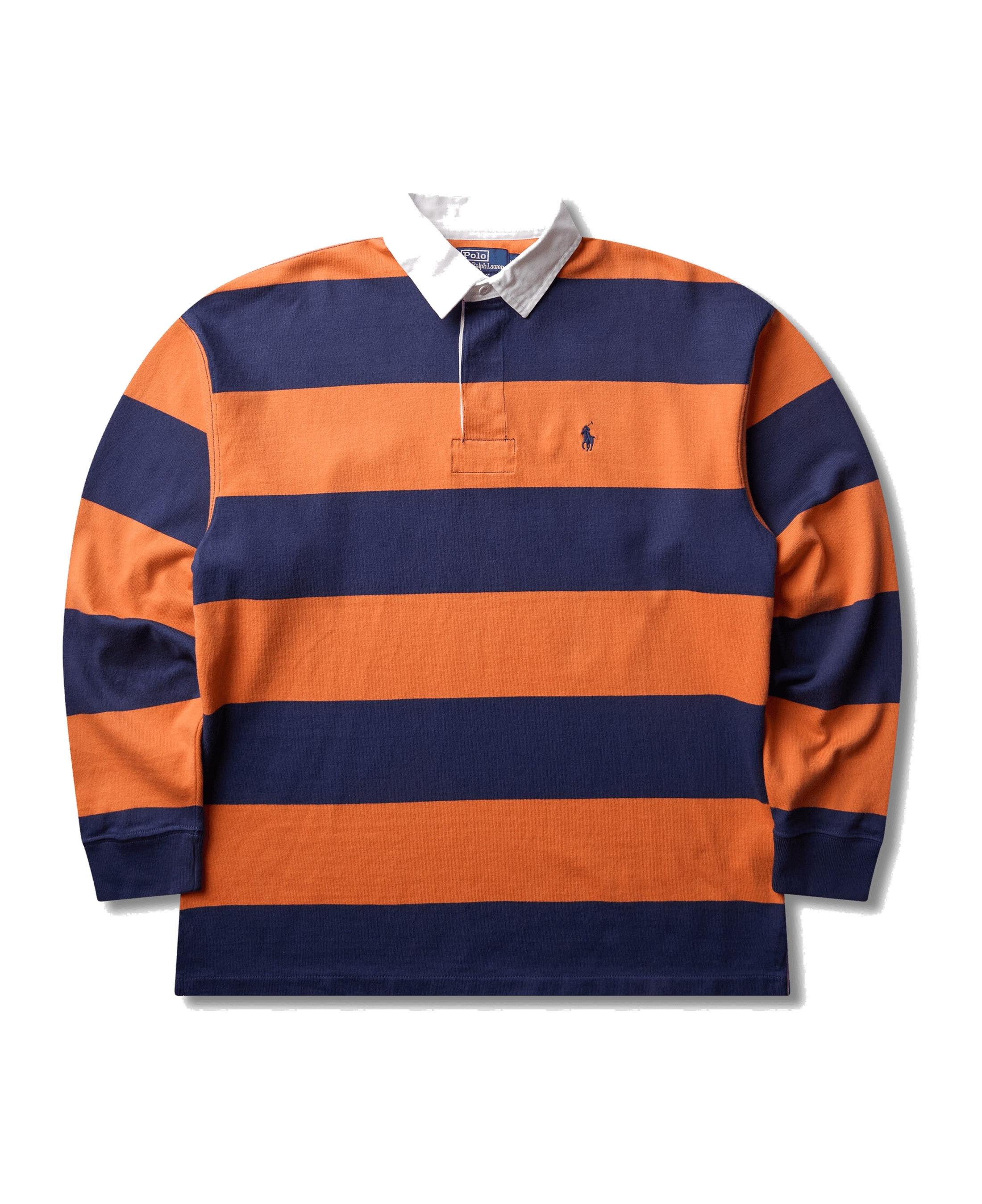 Polo Rugby Polo Ralph Lauren Big Fit Naranja y Azul Cobalto — vista principal