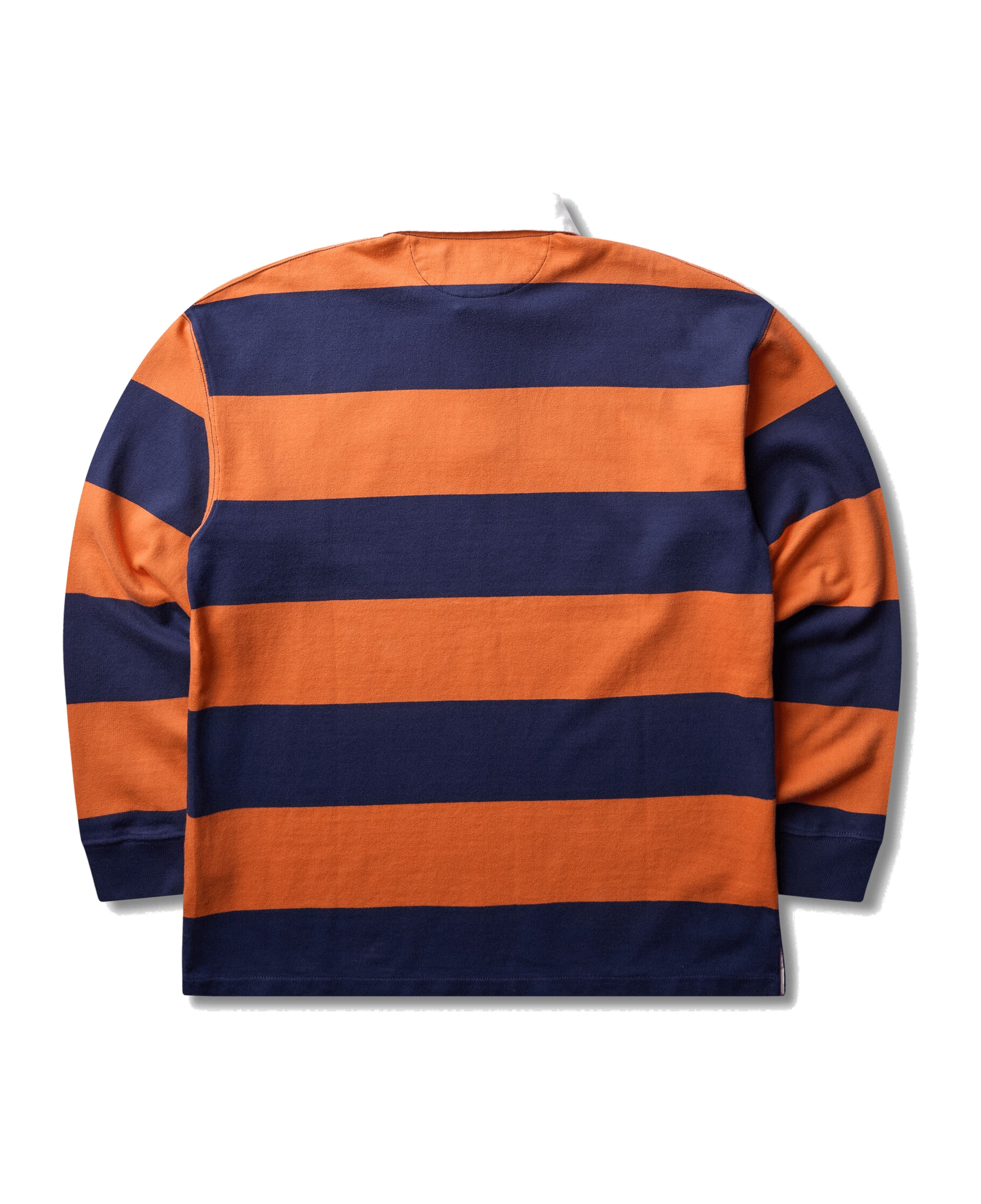 Polo Rugby Polo Ralph Lauren Big Fit Naranja y Azul Cobalto — vista posterior