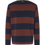 Polo SAMSØE SAMSØE Sakevin X Polo LS 15512 Bitter Chocolate St. — espalda