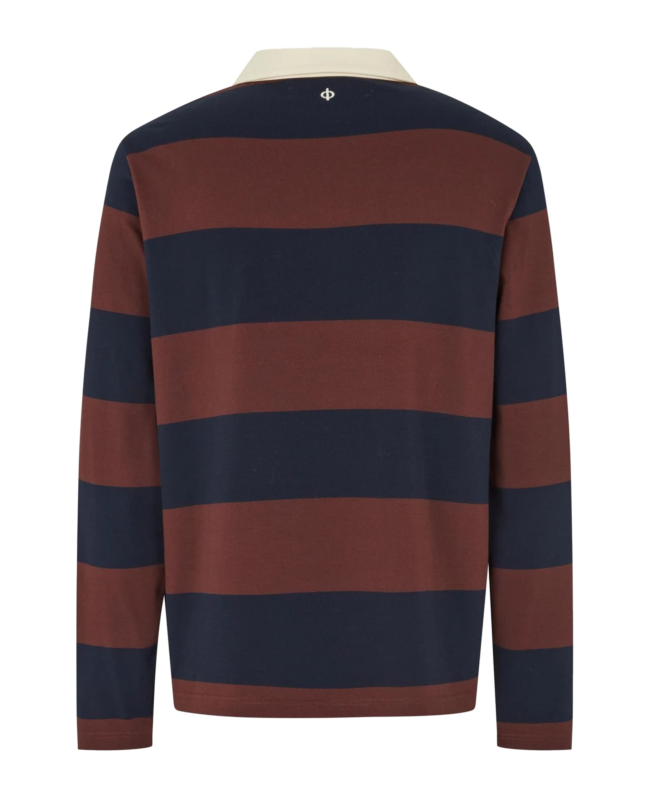 Polo SAMSØE SAMSØE Sakevin X Polo LS 15512 Bitter Chocolate St. — espalda