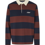 Polo SAMSØE SAMSØE Sakevin X Polo LS 15512 Bitter Chocolate St. — frente