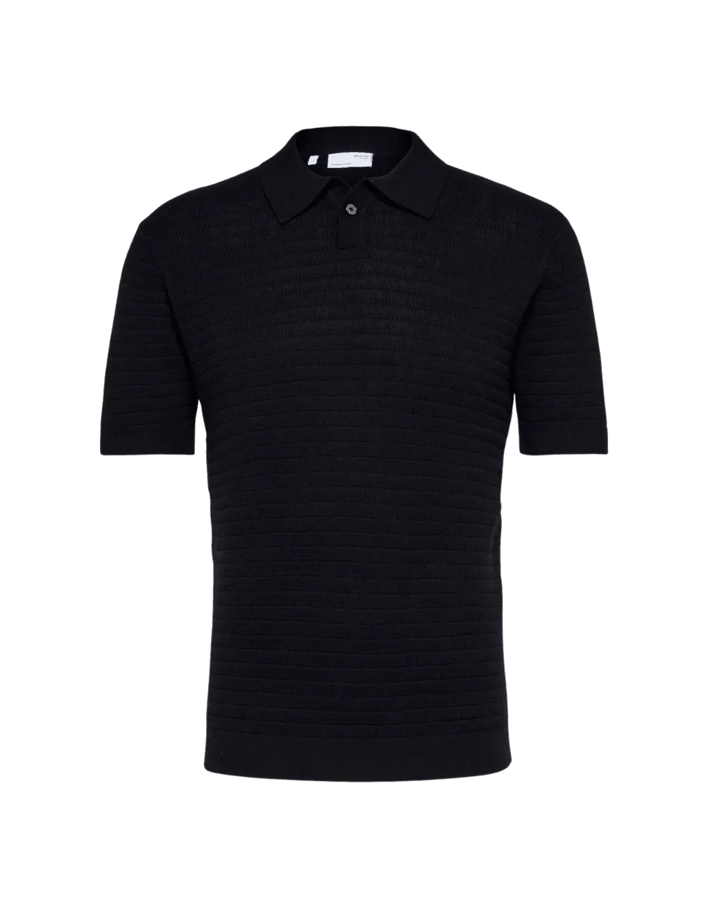 Polo Selected Howen Knit Black - ECRU