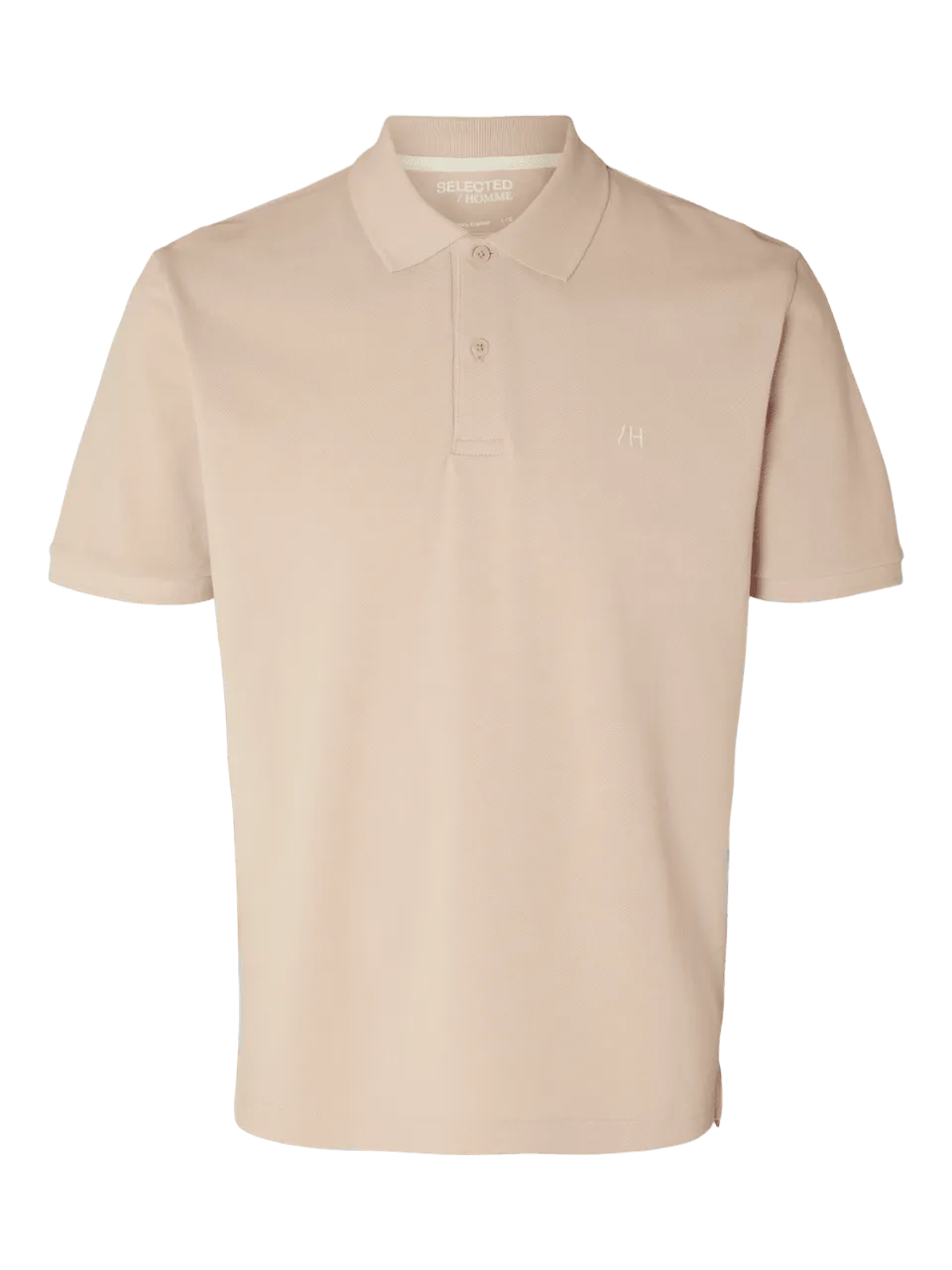 Polo Selected Manga Corta Dante Cameo Rose - ECRU