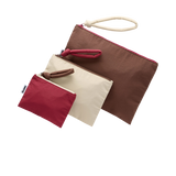 Pouch Set ÖLEND Padded Brown + Sand + Cherry red