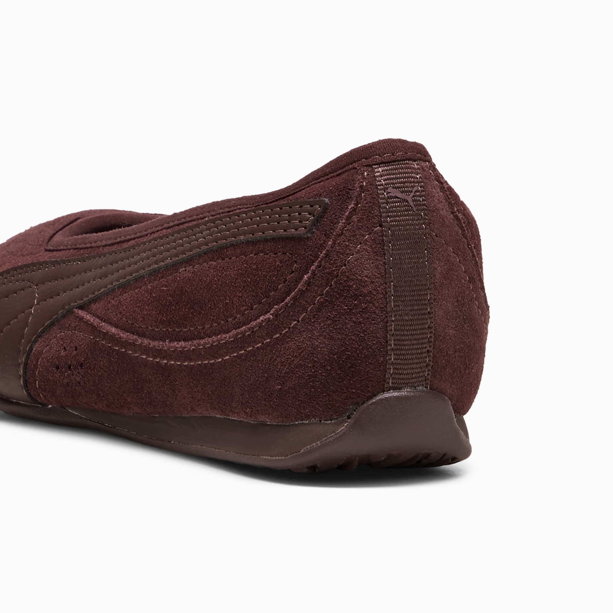 Bailarina PUMA Catch Soleil Chocolate Fondue, detalle del talón