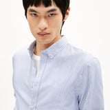 Camisa ARMEDANGELS Quaasa Stripes White Dark Morning