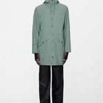 Chaqueta larga Rains Long Jacket Sage – imagen oficial 1