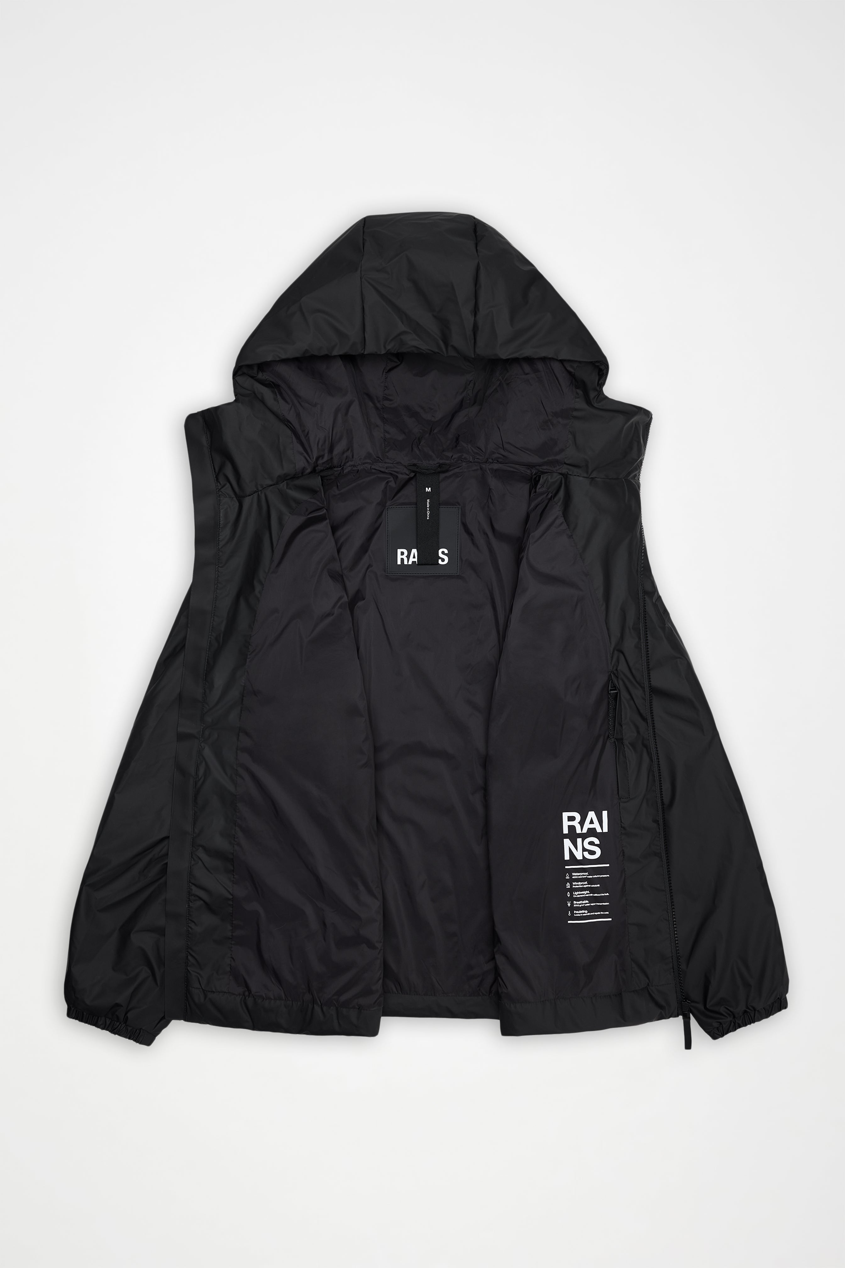 Chaqueta Rains Lohja Black – imagen oficial 4