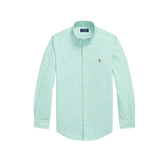 Camisa RALPH LAUREN Oxford Stripe Green / White flat transparente