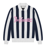 Polo On Vacation Retreat Striped Knit Dark Blue flat transparente