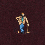 Camiseta REVOLUTION Application CRO Burdeos, detalle bordado