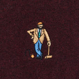 Camiseta REVOLUTION Application CRO Burdeos, detalle bordado