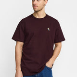 Camiseta REVOLUTION Application CRO Burdeos, modelo frontal