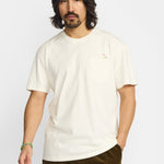 Camiseta REVOLUTION Application Seagull Blanco Roto, modelo frontal