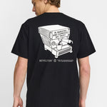 Camiseta REVOLUTION Espresso Negro, modelo espalda