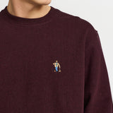 Sudadera REVOLUTION Application CRO Burdeos, modelo pecho