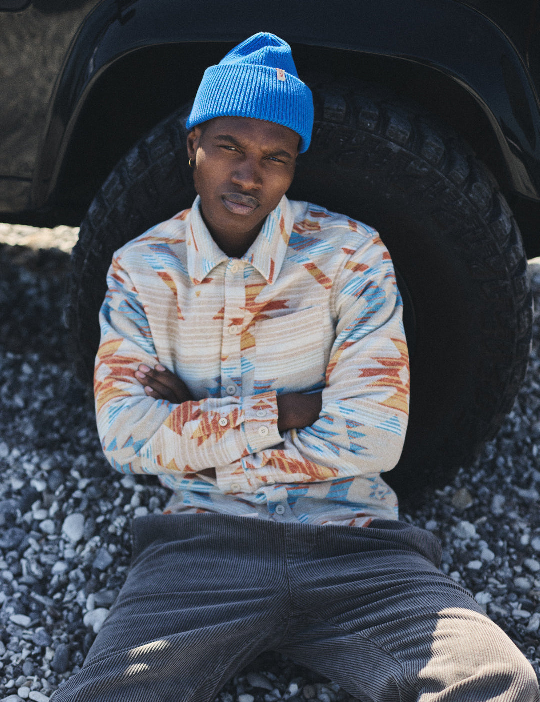 Sobrecamisa REVOLUTION Casual Shirt 3261 Azul Multicolor, campana