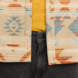 Sobrecamisa REVOLUTION Casual Shirt 3261 Azul Multicolor, detalle bajo