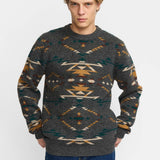 Jersey REVOLUTION Jacquard Knit 6626 Gris Oscuro Multicolor, modelo frontal alternativo