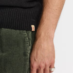 Chaleco REVOLUTION Knit Vest 6630 Negro, detalle punto