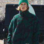 Chaqueta REVOLUTION Graphic Teddy 7025 Verde Oscuro, campana