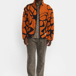 Chaqueta REVOLUTION Graphic Teddy 7025 Naranja, modelo completo