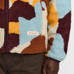 Chaqueta REVOLUTION Multicolor Teddy 7026 Marrón Multicolor, detalle puno