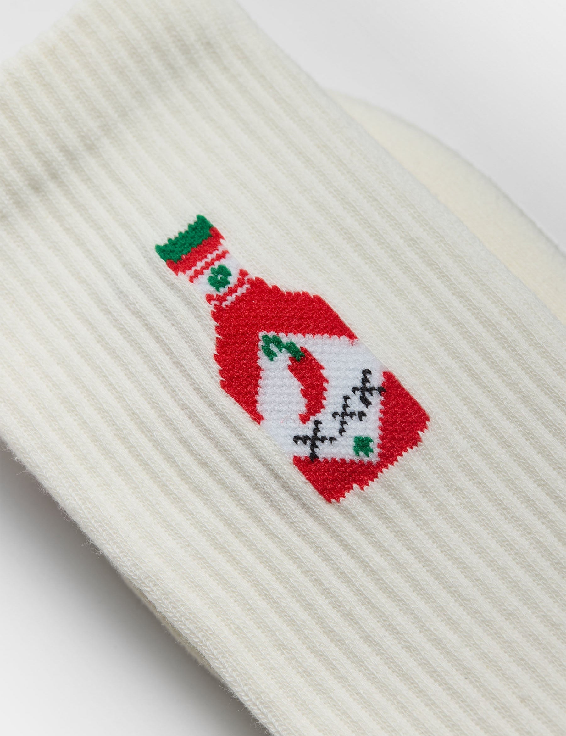 Calcetines REVOLUTION 8925 CHI Chili Blanco, detalle grafico