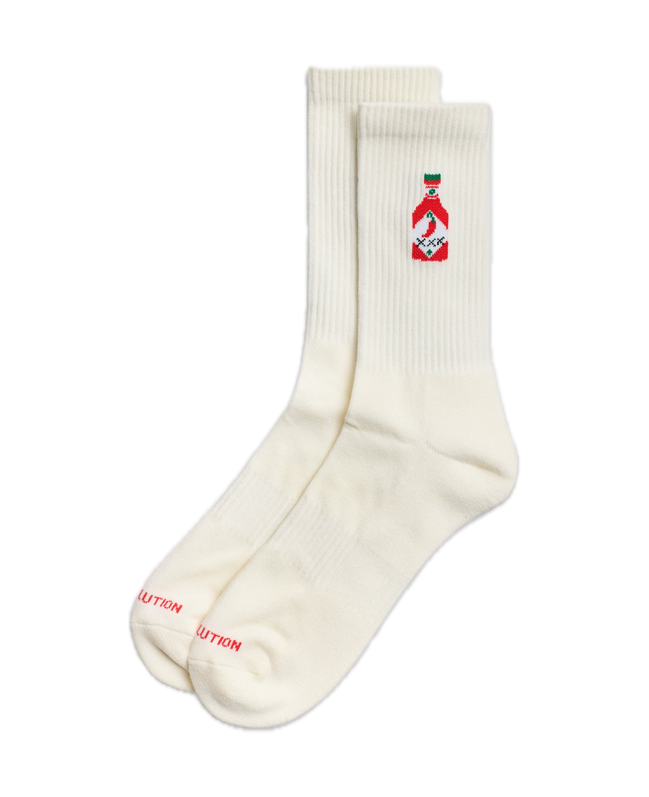 Calcetines REVOLUTION 8925 CHI Chili Blanco, frontal