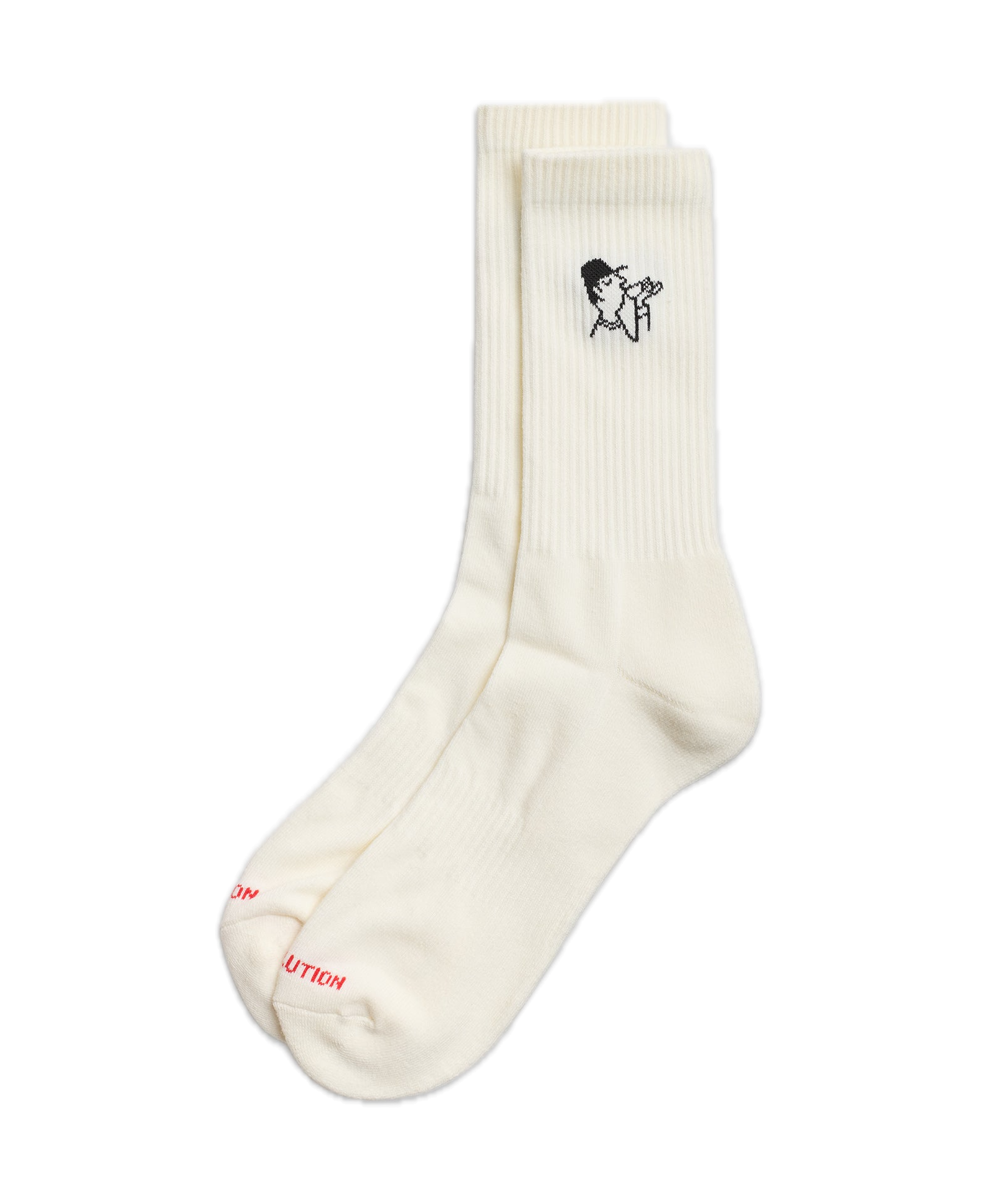 Calcetines REVOLUTION 8925 COF Coffee Blanco, frontal