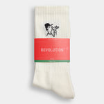 Calcetines REVOLUTION 8925 COF Coffee Blanco, presentacion