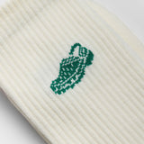 Calcetines REVOLUTION 8925 CRO Crocodile Blanco, detalle grafico