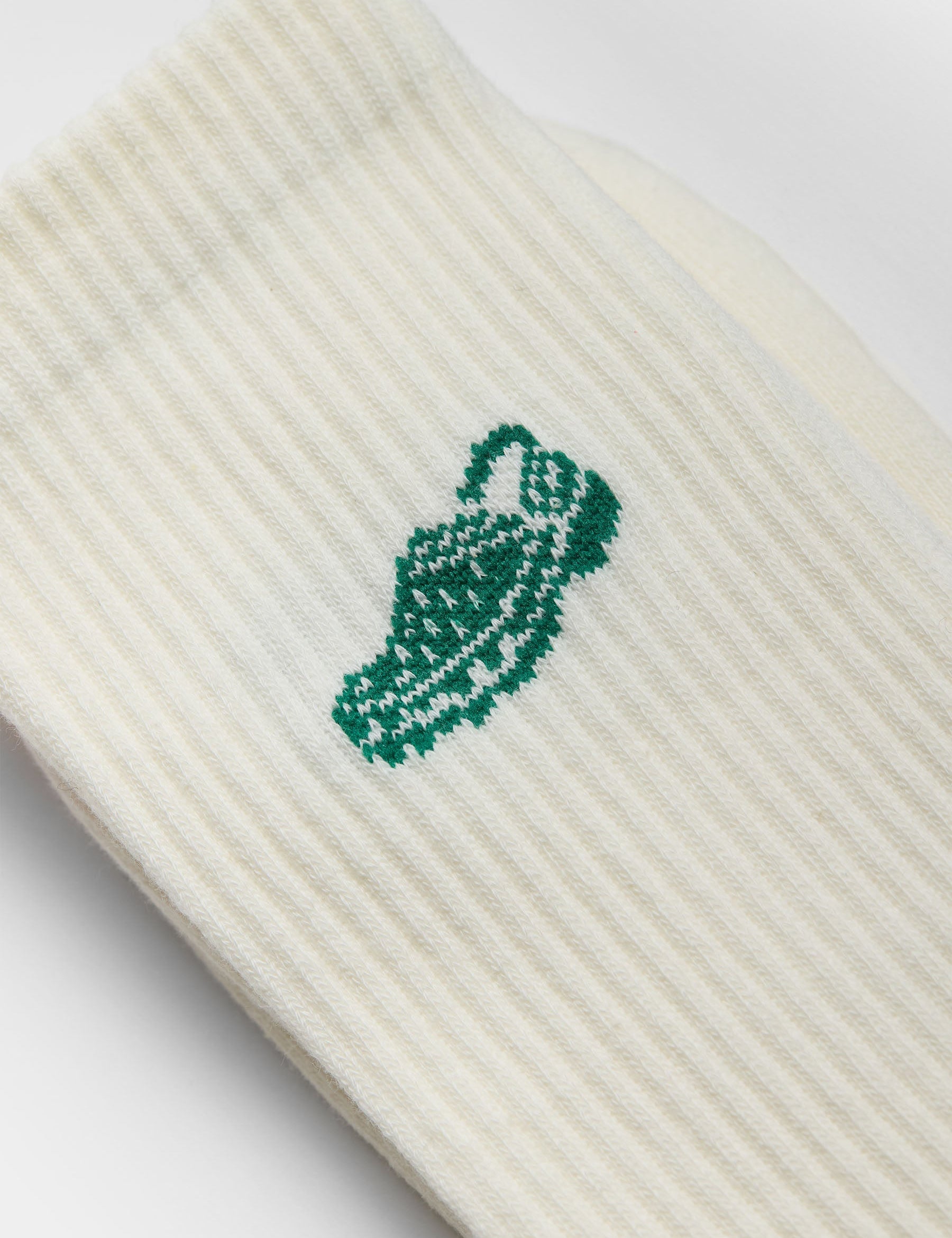 Calcetines REVOLUTION 8925 CRO Crocodile Blanco, detalle grafico
