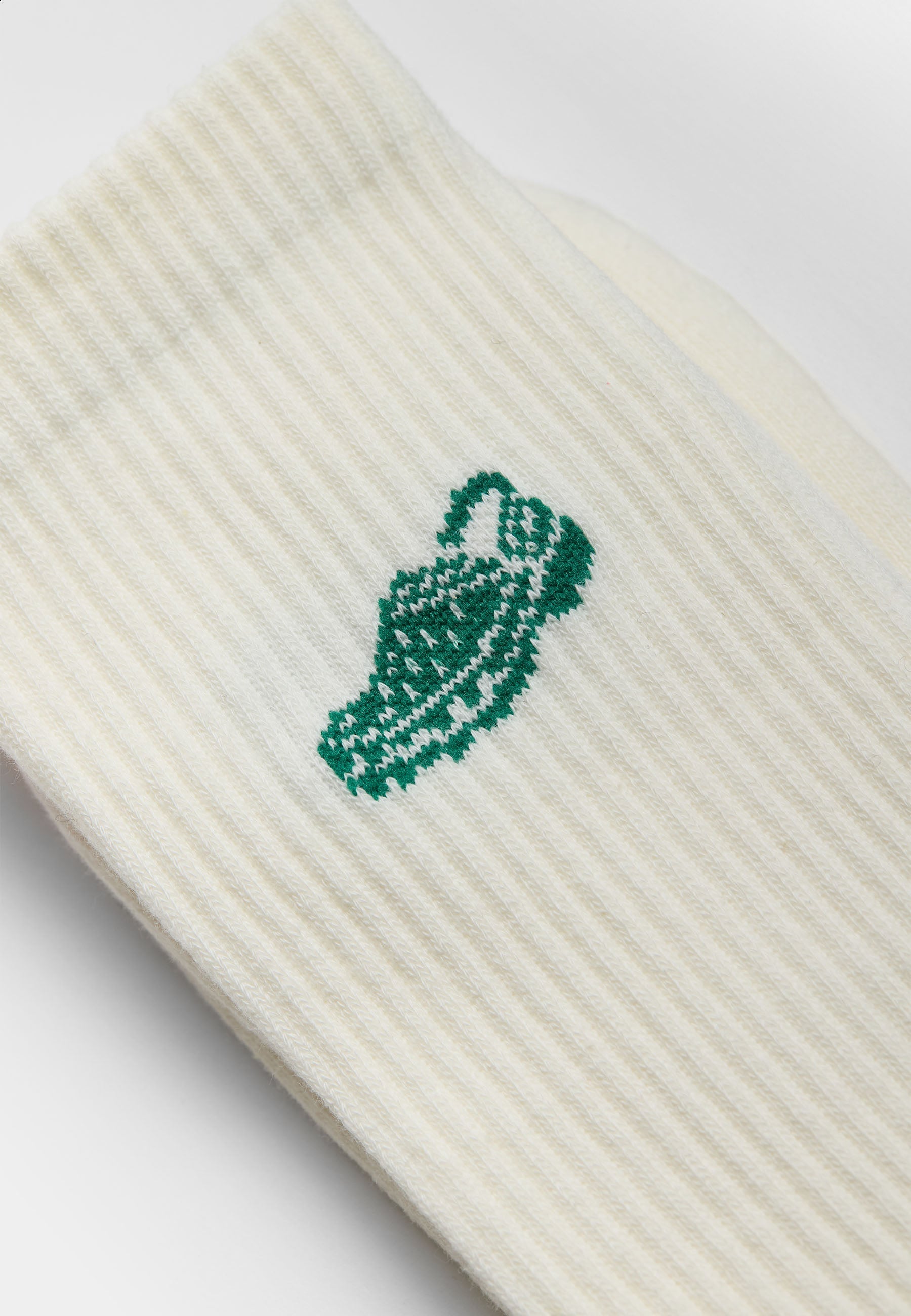 Calcetines REVOLUTION 8925 CRO Crocodile Blanco, detalle grafico