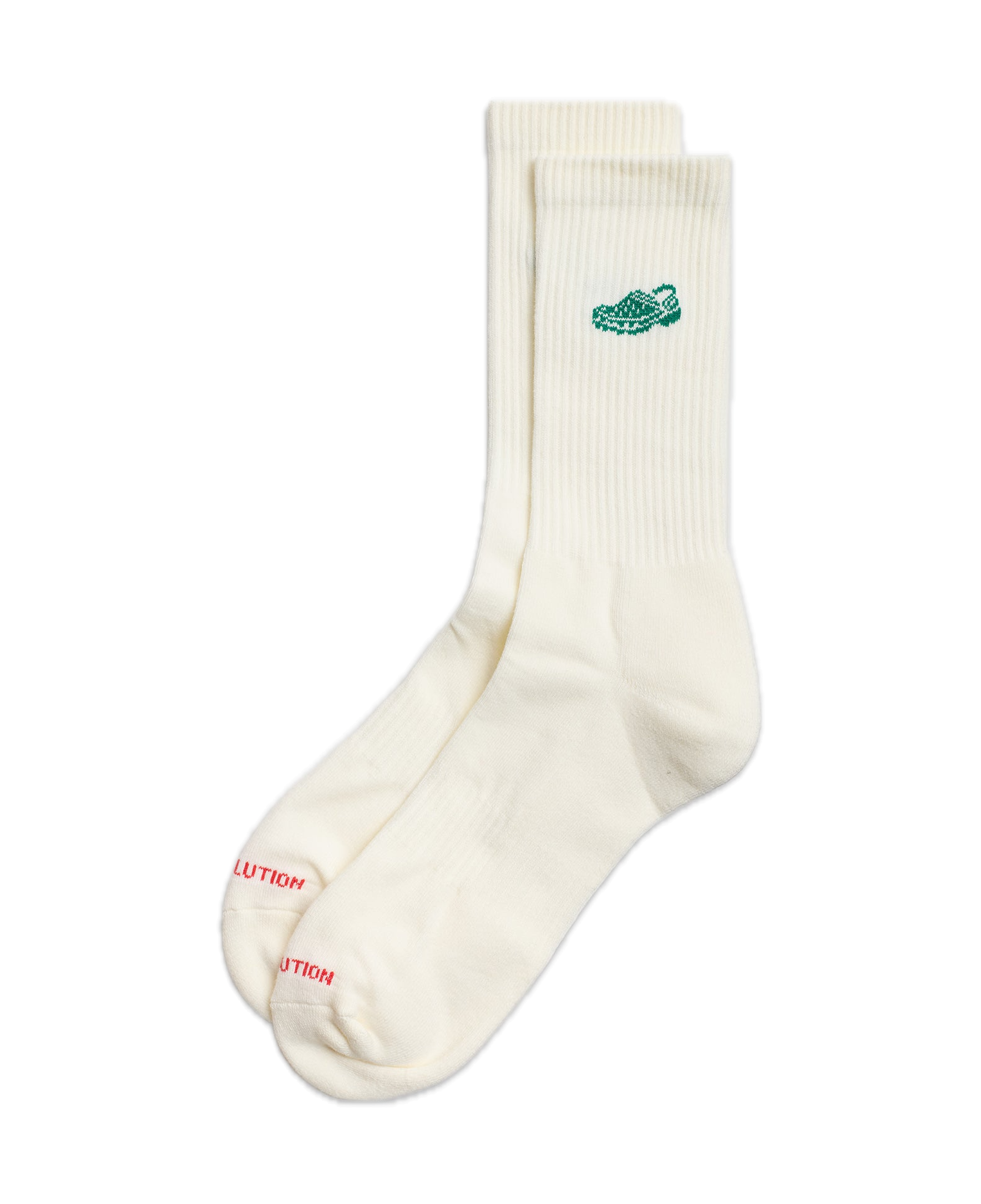 Calcetines REVOLUTION 8925 CRO Crocodile Blanco, frontal