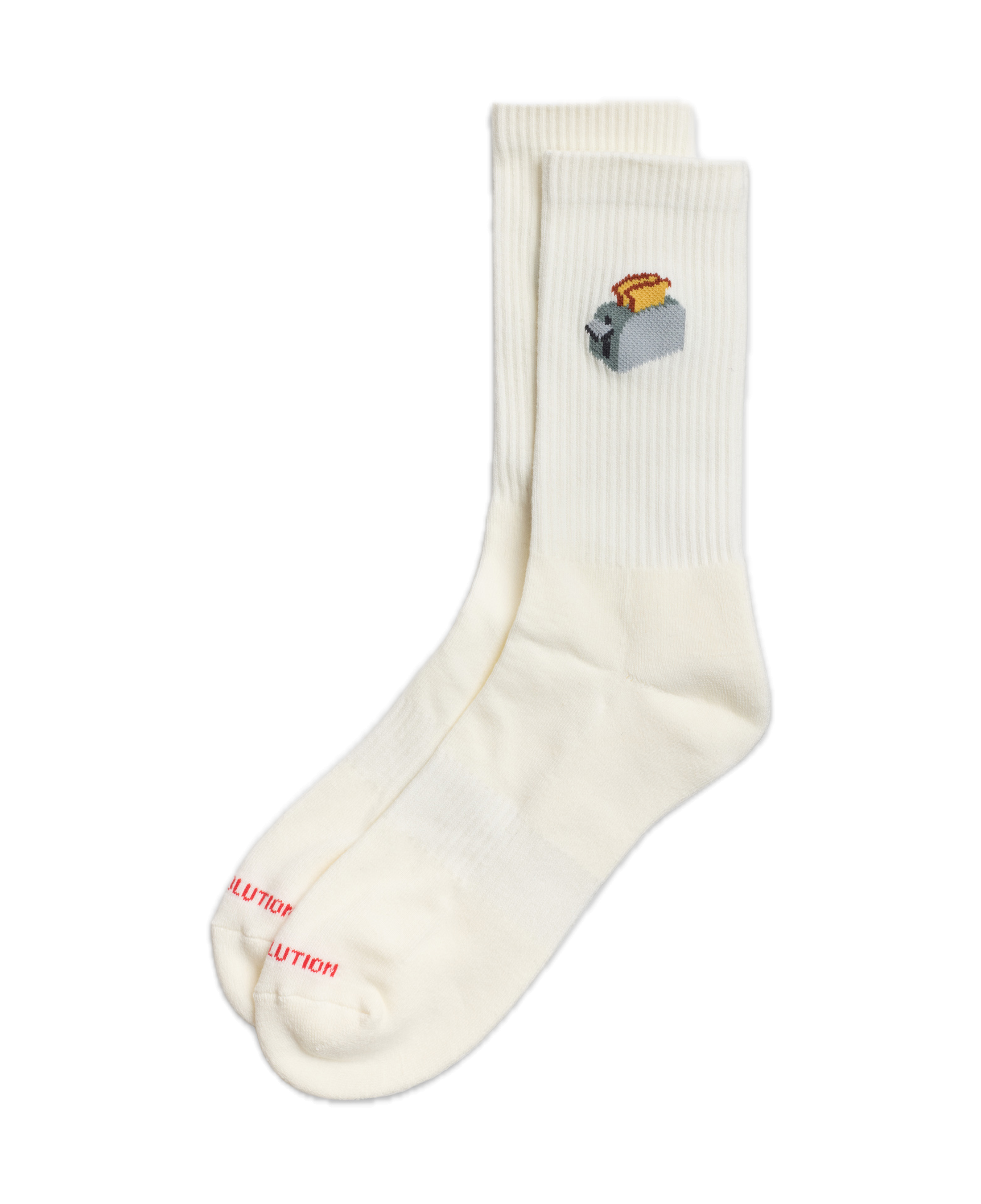 Calcetines REVOLUTION 8925 TOA Toaster Blanco, frontal
