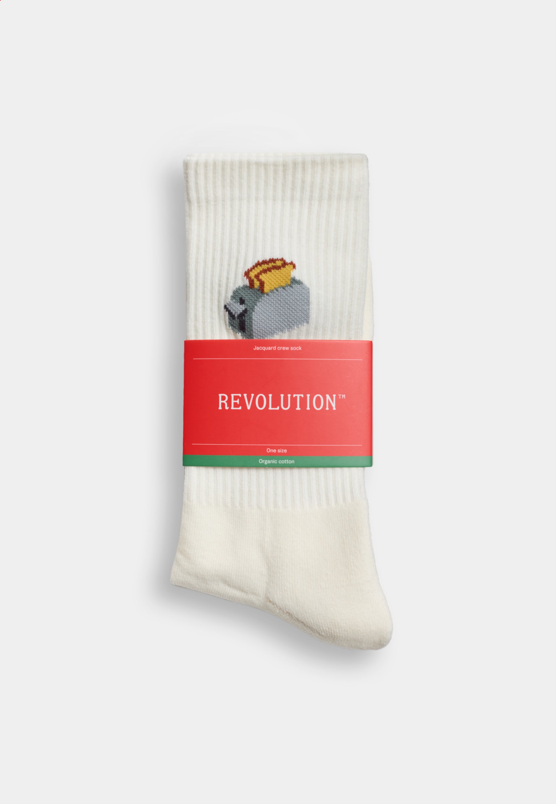 Calcetines REVOLUTION 8925 TOA Toaster Blanco, presentacion