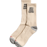 Calcetines REVOLUTION 8927 NEE Need More Coffee Blanco Roto, frontal