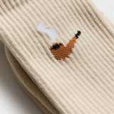 Calcetines REVOLUTION 8927 PIP Pipe Blanco Roto, detalle grafico