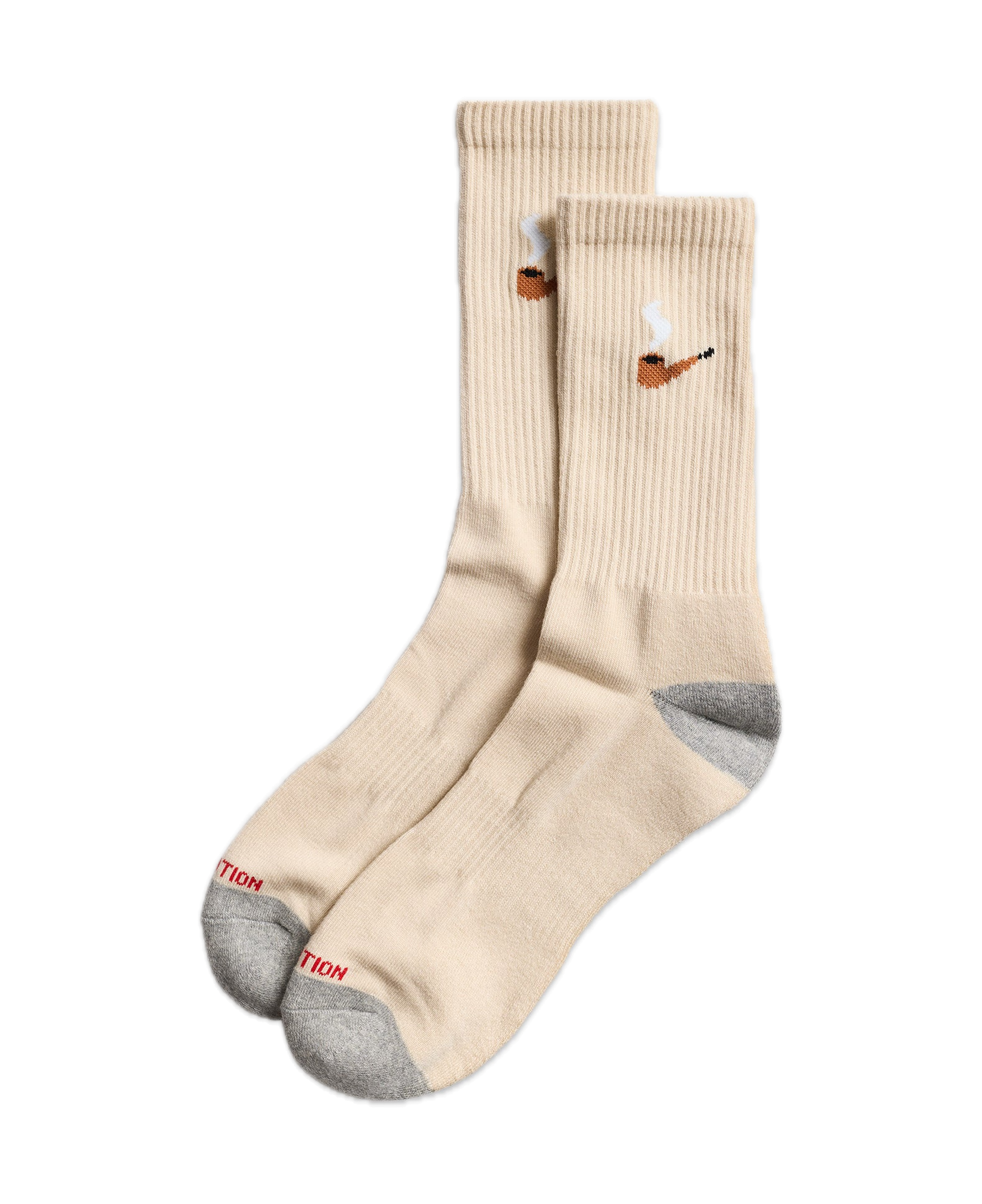 Calcetines REVOLUTION 8927 PIP Pipe Blanco Roto, frontal