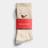 Calcetines REVOLUTION 8927 PIP Pipe Blanco Roto, presentacion