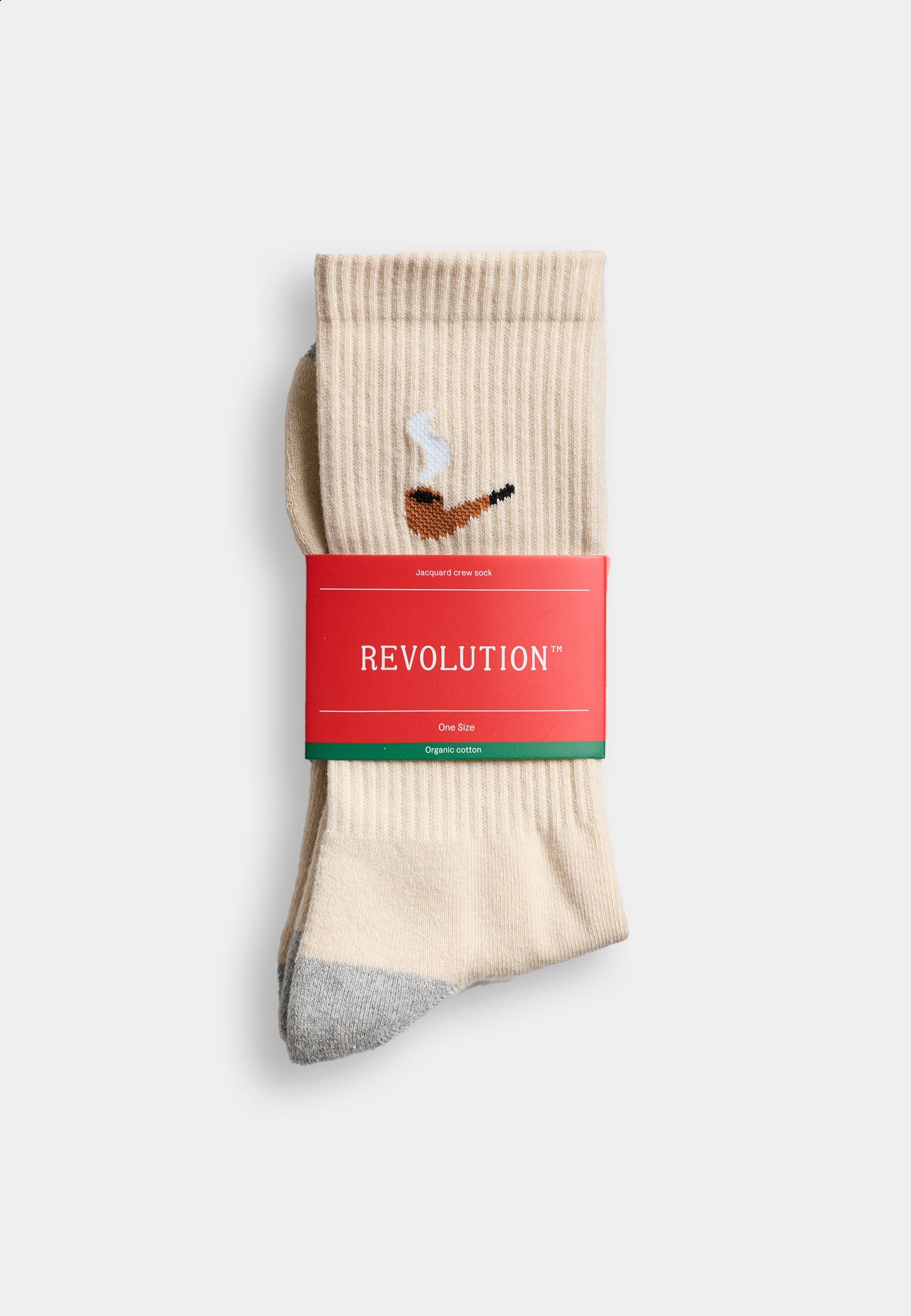 Calcetines REVOLUTION 8927 PIP Pipe Blanco Roto, presentacion