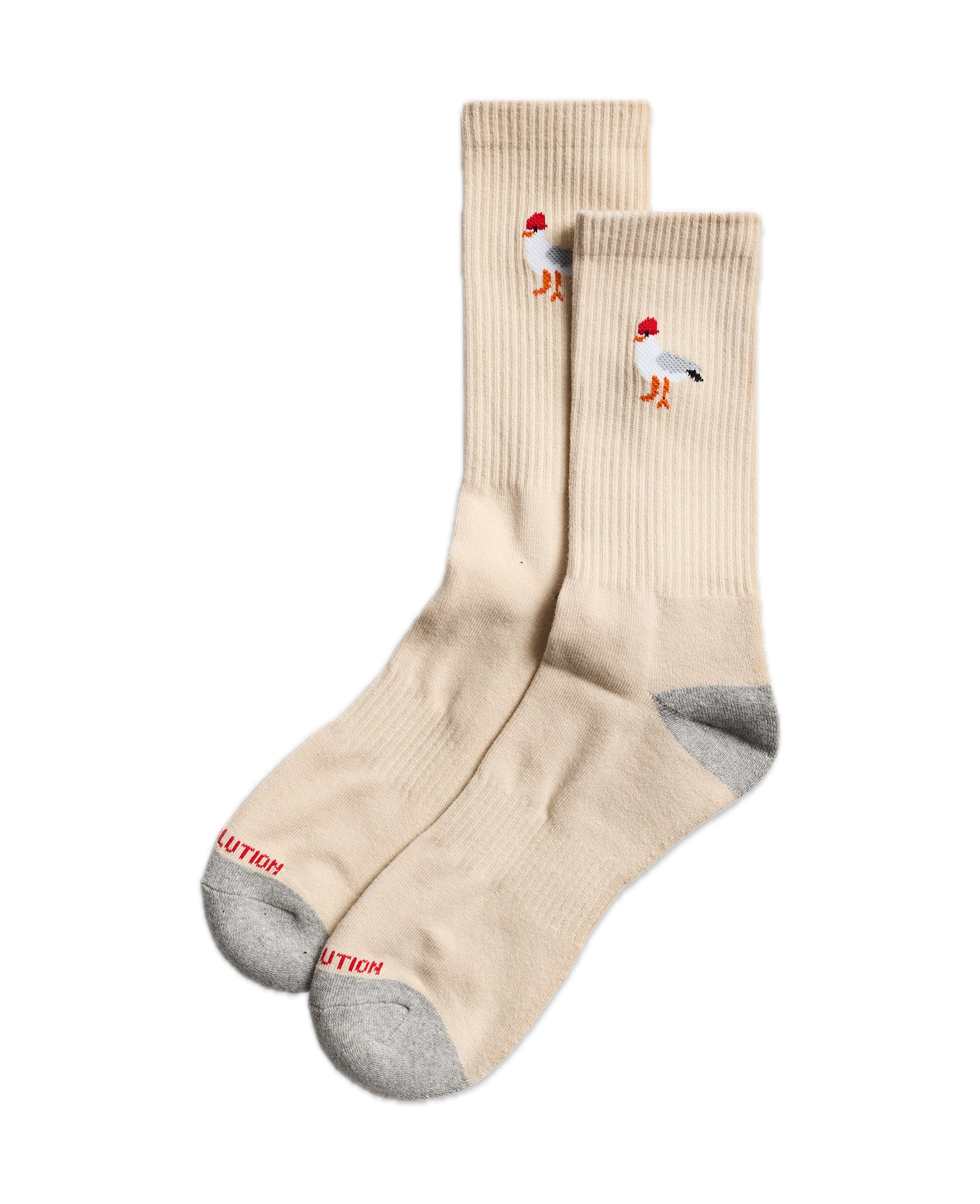 Calcetines REVOLUTION 8927 SEA Seagull Blanco Roto, frontal