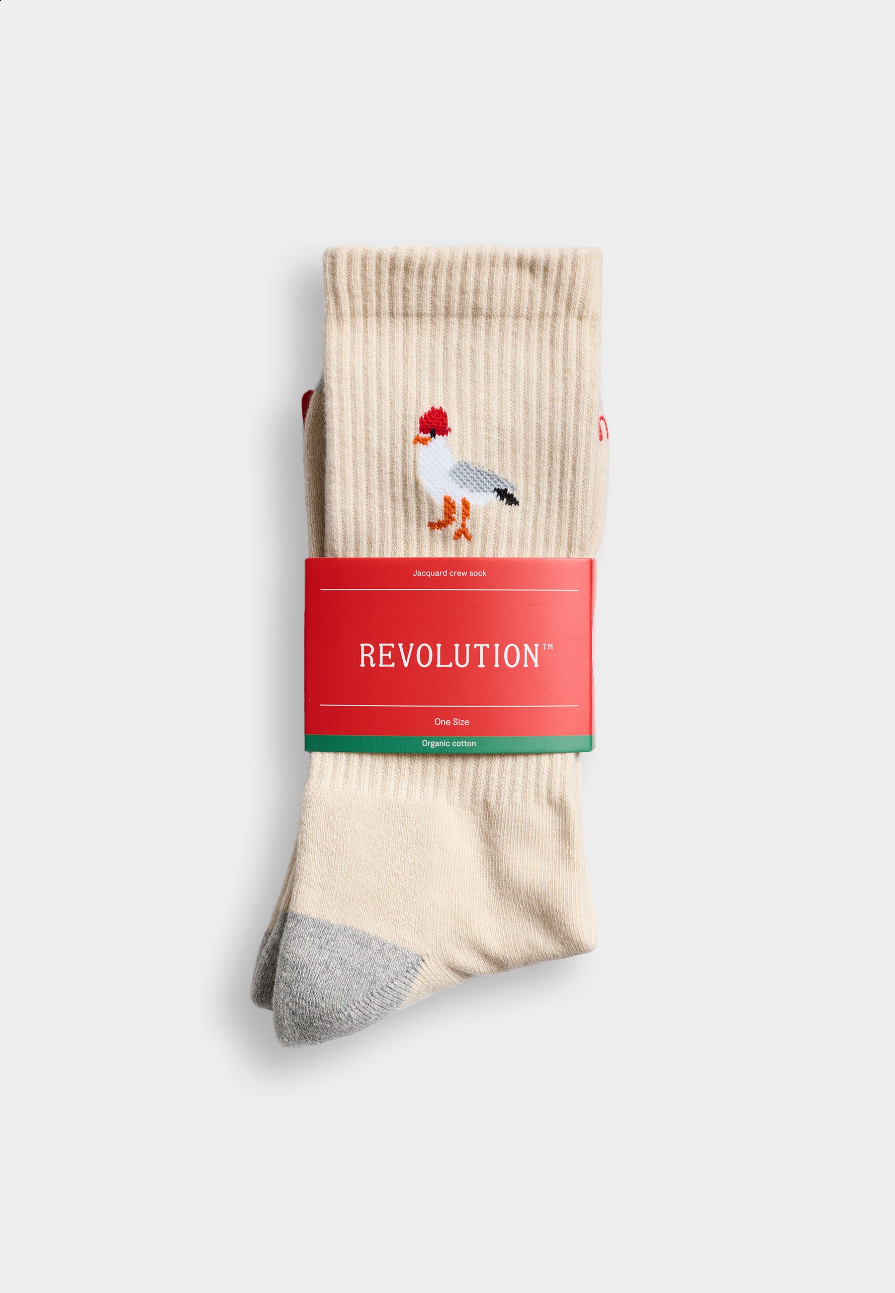 Calcetines REVOLUTION 8927 SEA Seagull Blanco Roto, presentacion