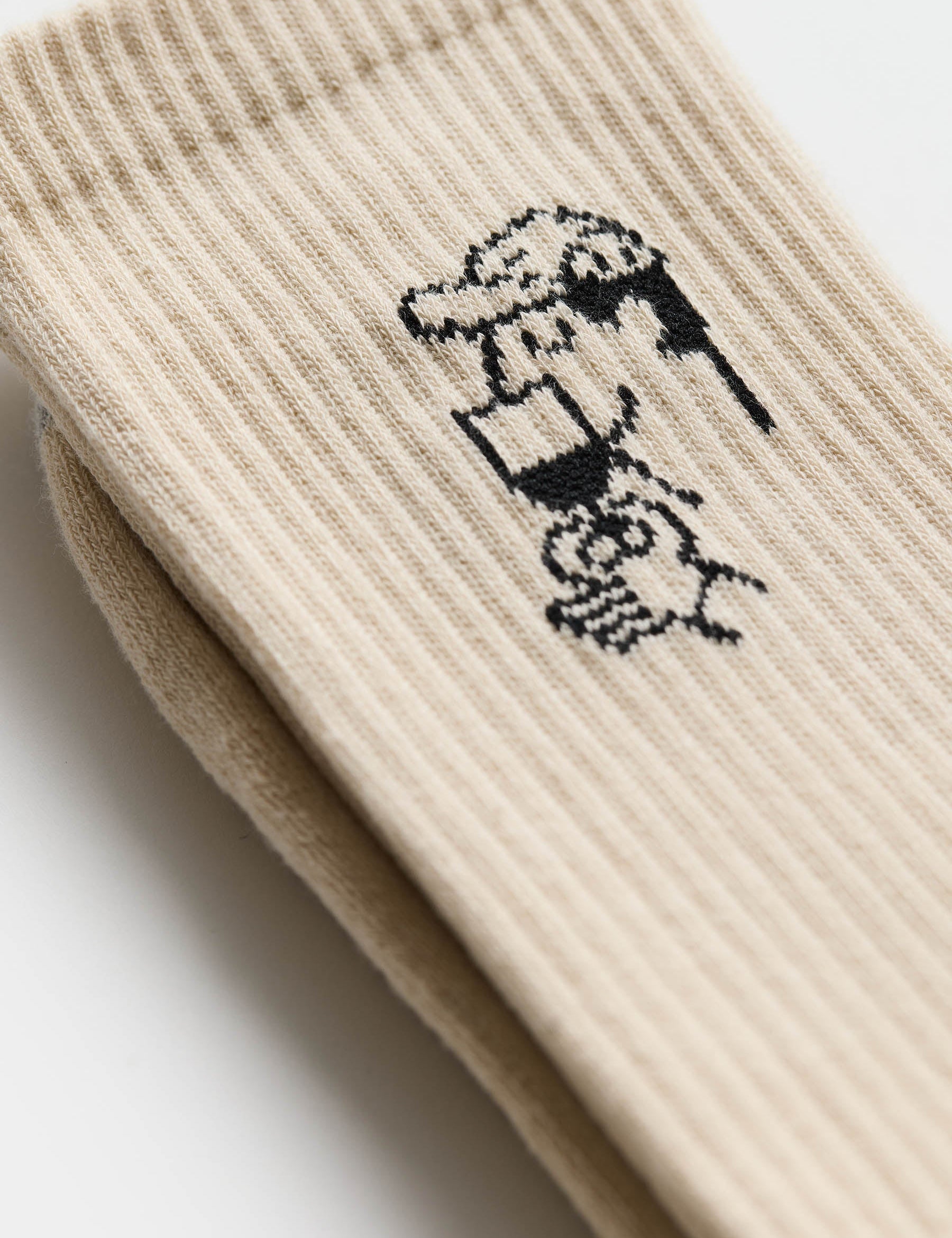 Calcetines REVOLUTION 8927 SME Smell Blanco Roto, detalle grafico