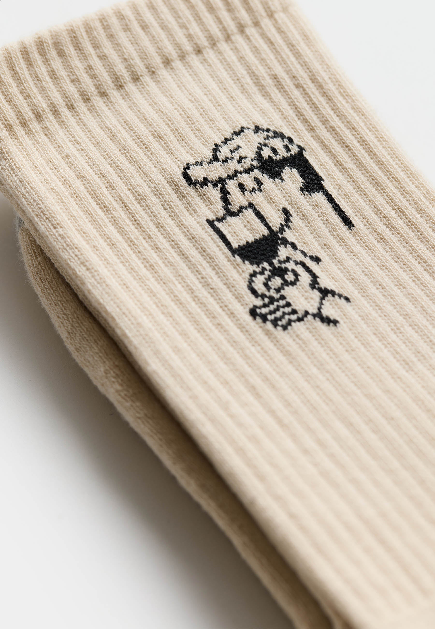 Calcetines REVOLUTION 8927 SME Smell Blanco Roto, detalle grafico