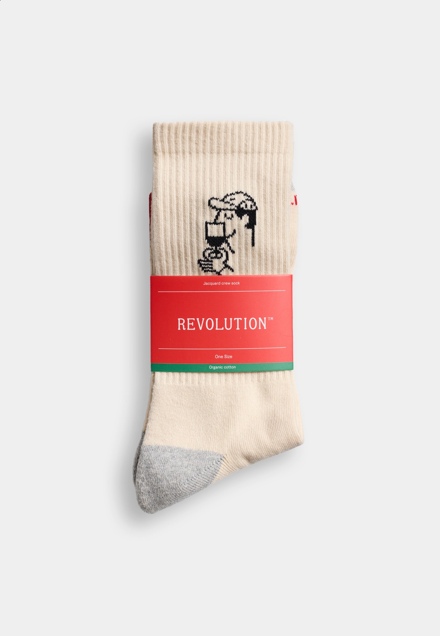 Calcetines REVOLUTION 8927 SME Smell Blanco Roto, presentacion