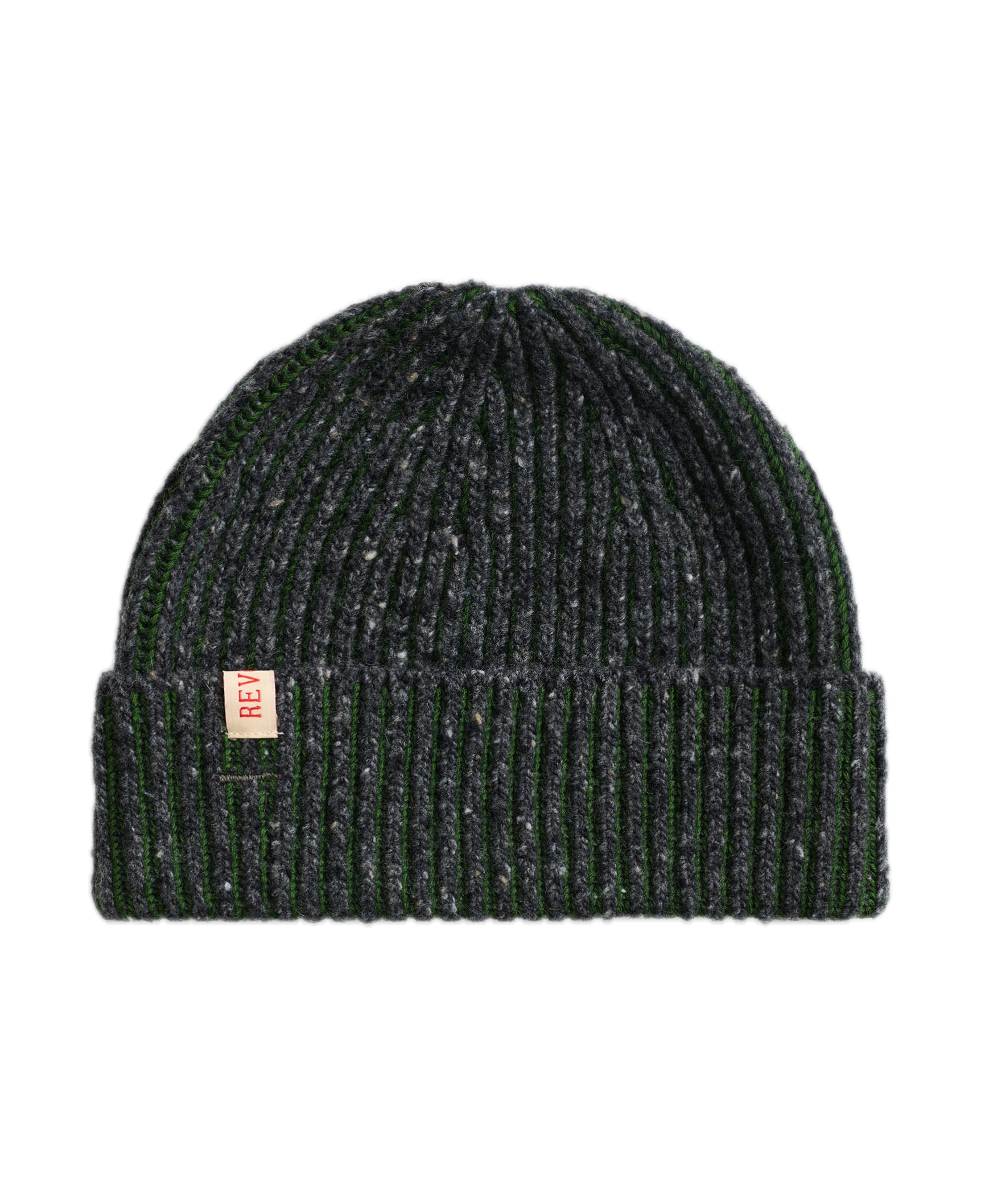 Gorro REVOLUTION Melange Beanie Verde Army, frontal