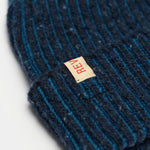 Gorro REVOLUTION Melange Beanie Azul Marino, detalle